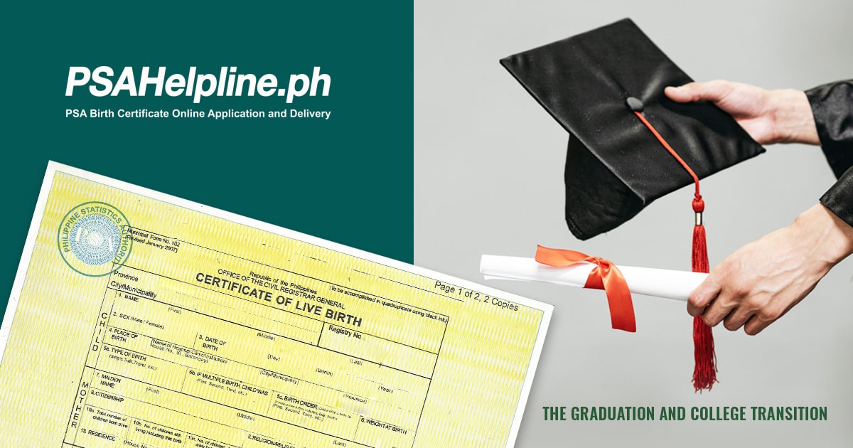 College/university admissions & scholarships: PSA birth certificate is a must-have